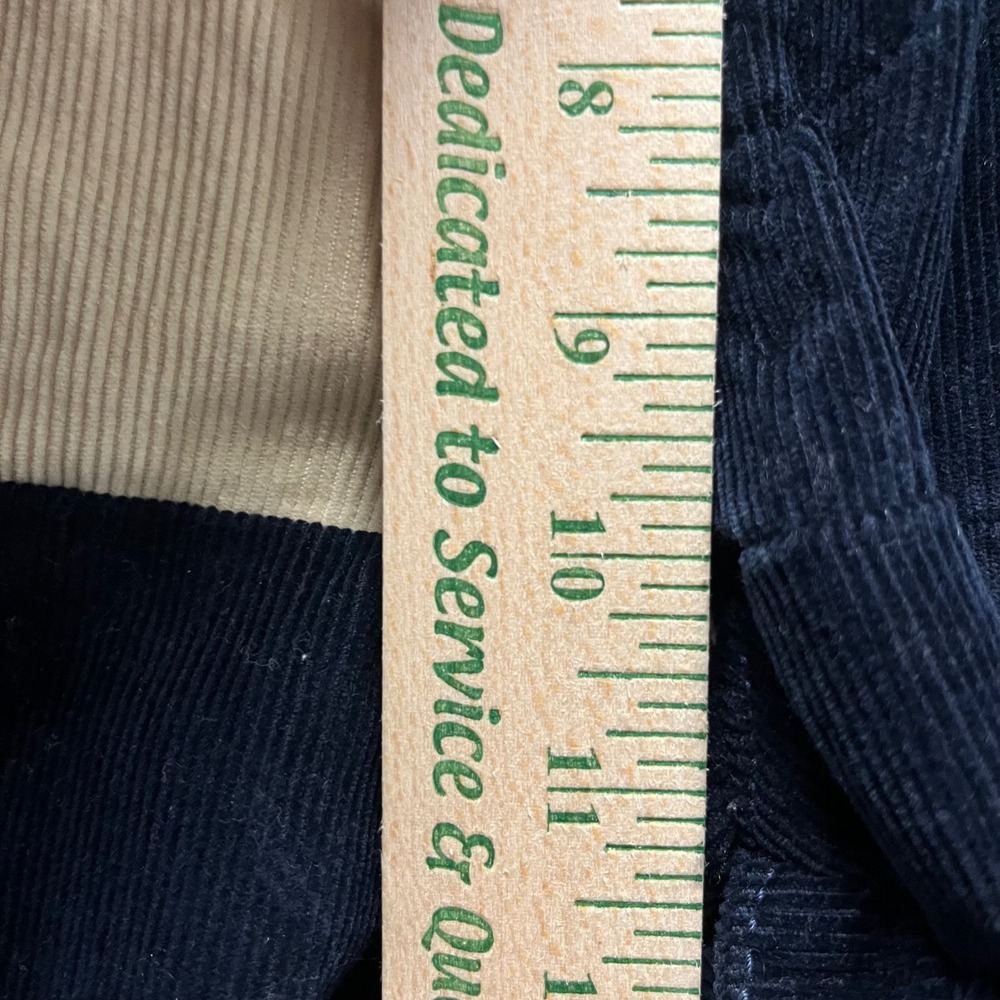 Urban Outfitters Patchwork Corduroy Pants Navy Blue Tan Colorblock Mens Small - Picture 9 of 10